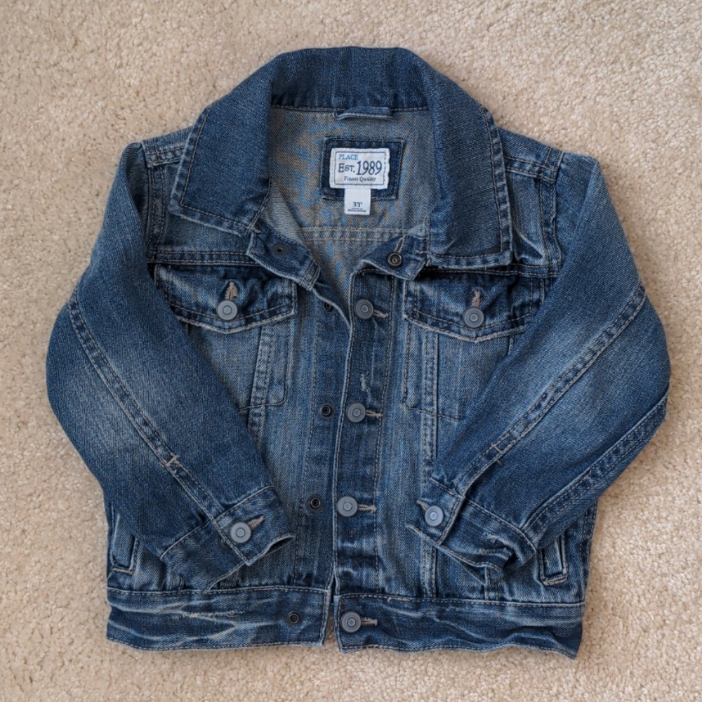 Toddler Distressed Denim Jacket